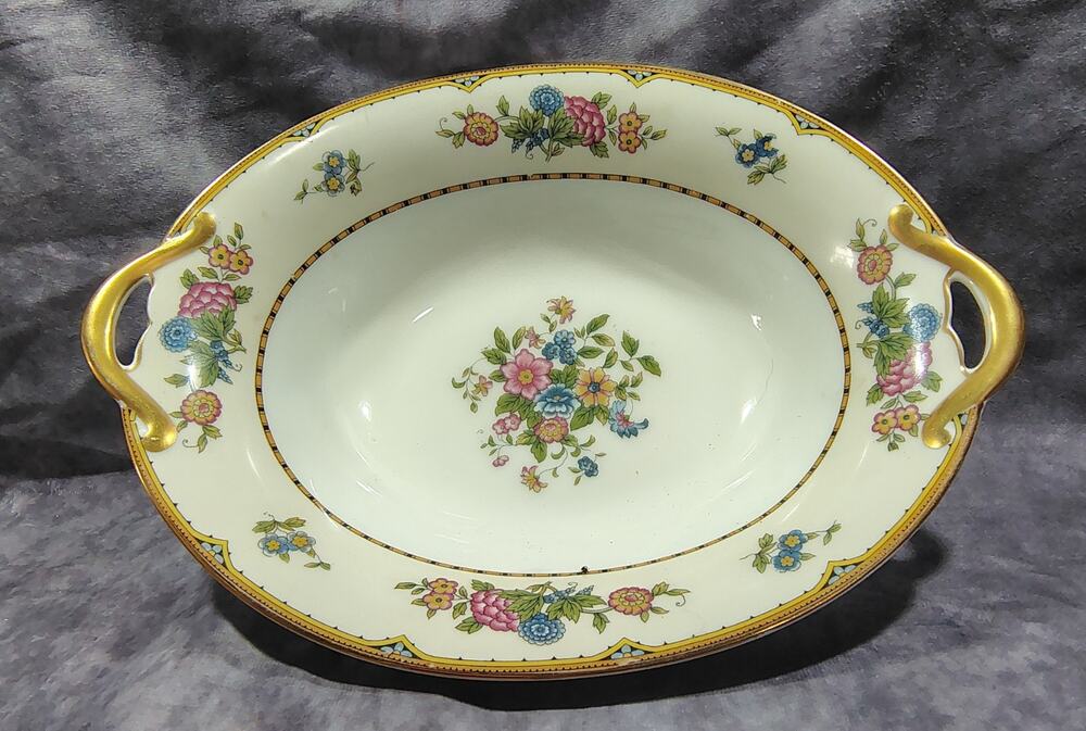 Vintage Noritake Elysian Handled Serving Bowl
